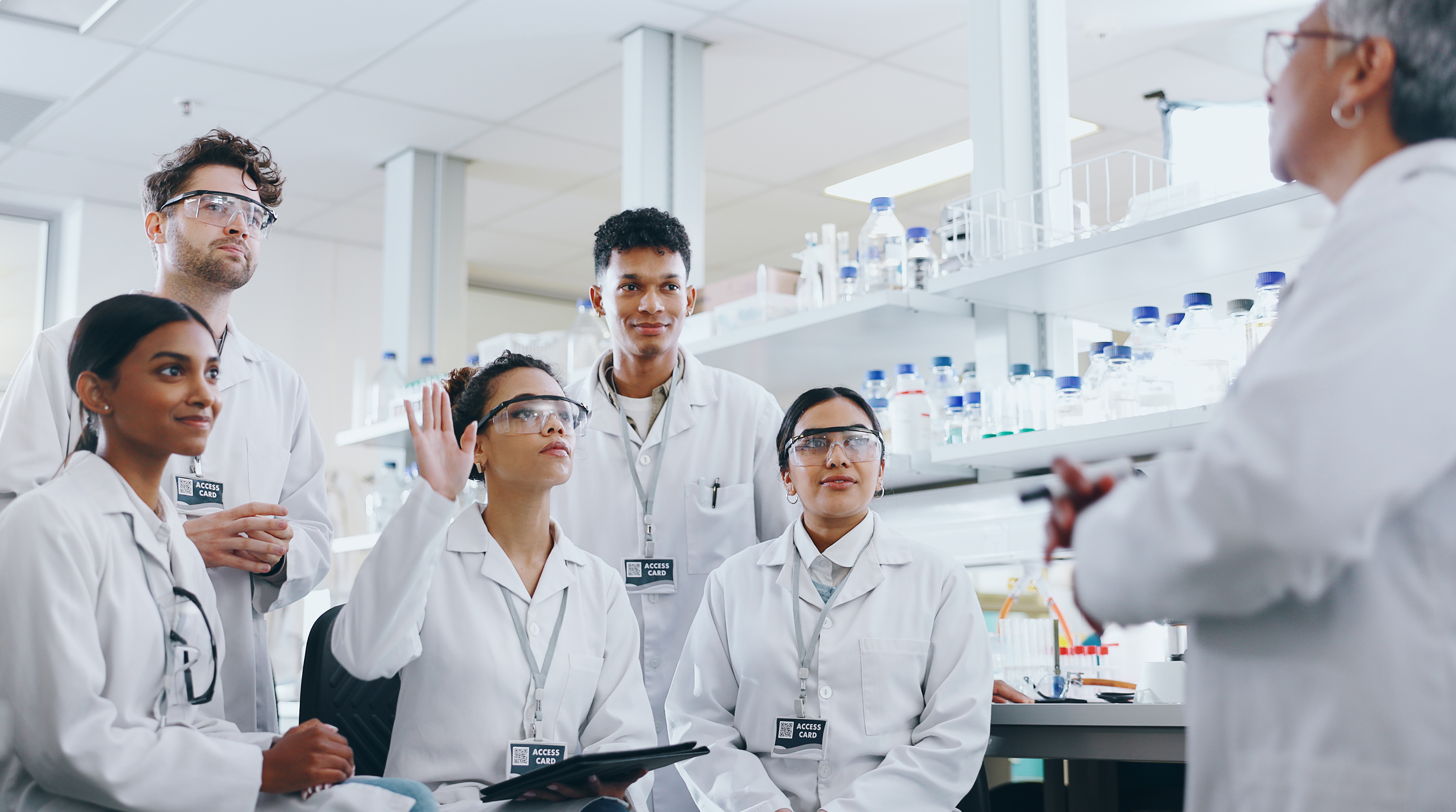 Students receive hands-on laboratory instruction, preparing the next generation of the cell manufacturing workforce.